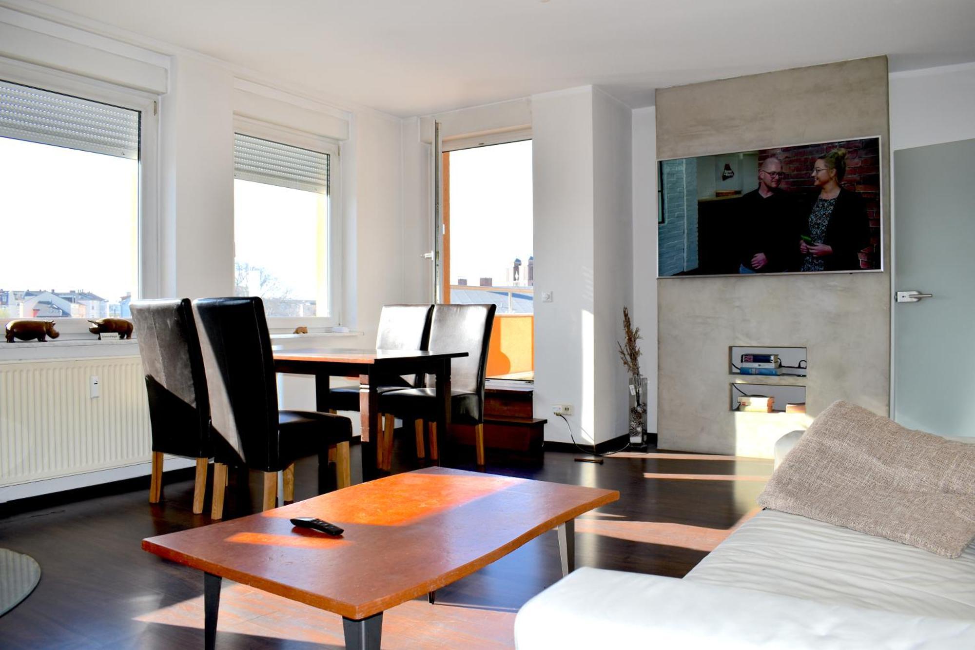 City-Dach-Apartment Mit Loggia - Balkon - Kamin Cottbus Extérieur photo